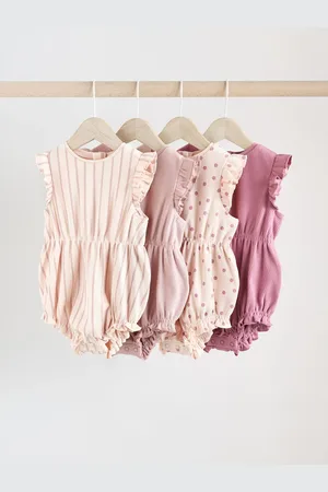 Next Verpakking van 4 babyrompertjes van 100% katoen met print56cm
