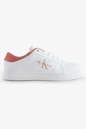 Calvin Klein Classic Cupsole Low Lace-Up Leather Trainersuk7eu41