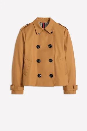 Boden Mayfair Cropped Trench 100% Cotton Jacket42