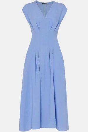 Whistles Panel Detail Midi Dress With Linen38