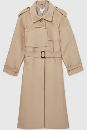 Reiss August Gabardine Trench Coat with Cotton42