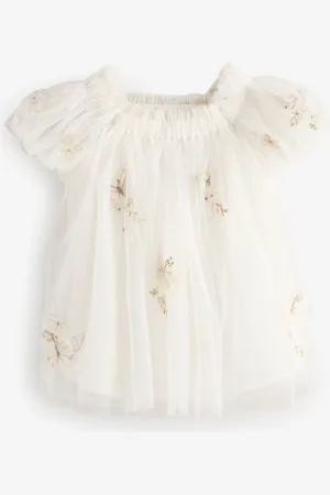 Next Mesh jurk met vlinderprint (3 mnd-8 jr)6