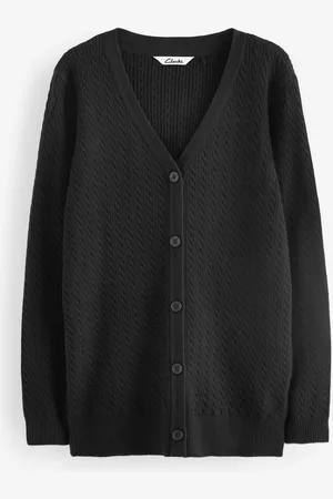 Clarks Senior Girls School Longline Cable Cardigan15 Jaar (170cm)