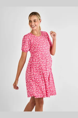 JoJo Maman Bébé Double Layer Maternity & Nursing Jersey Dresslarge