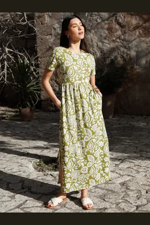 Threadbare 100% katoenen jersey maxi-jurk met zakken40