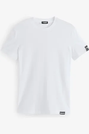 Dsquared2 Underwear Short Sleeve Stretch Cotton Rich Jersey Badge Logo T-ShirtXL