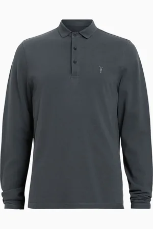 AllSaints AllSaints Reform poloshirt met lange mouwenXL