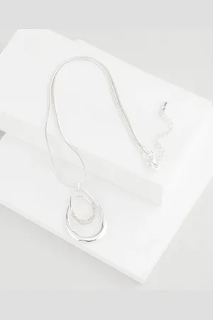 Next Gedraaide ovale pave-ketting gemaakt van gerecycled messingEén