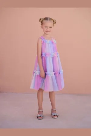 Next Tiered Strappy Mesh Dress (3-16yrs)110116cm