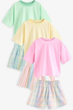 Next 100% katoenen korte pyjama set van 3 (3