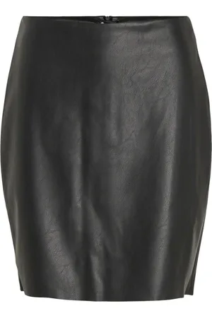 VILA Faux Leather Mini Skirt42