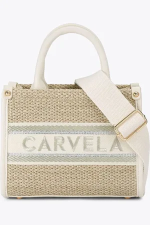 Carvela Cream Beach Glam Mini Tote Bageen