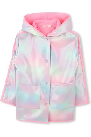 Billieblush Pink Iridescent Multicolour Hooded Rain Coat12 Jaar (152cm)