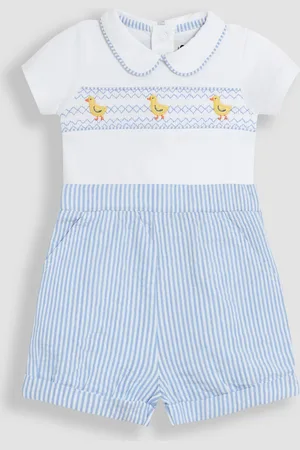 JoJo Maman Bébé 2-Piece Chick Embroidered Body & Short Set8086cm