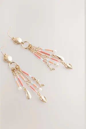 Next Beaded Fringe Drop Earringseen