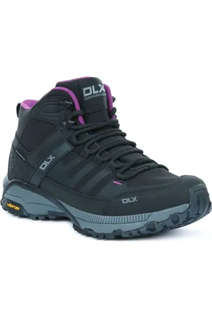 DLX Female Riona Hiking Black TrainersEU 41 (UK 7)