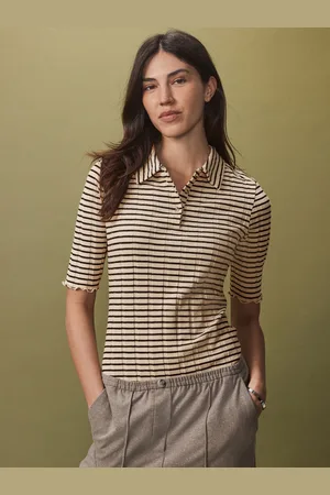 Next Ribbed Lettuce Hem Collared Polo Top38