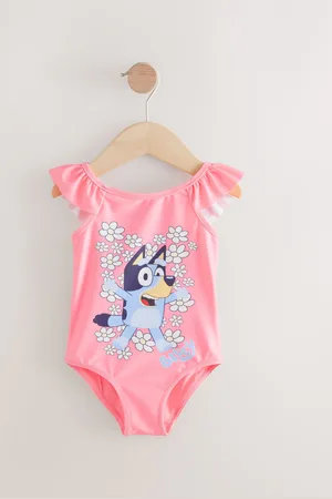 Next Bluey License Frill Shoulder Swimsuit (12mths-7yrs)110116cm