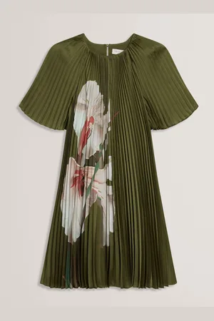 Ted Baker Vinlaa Short Sleeve Pleated Mini Dress40