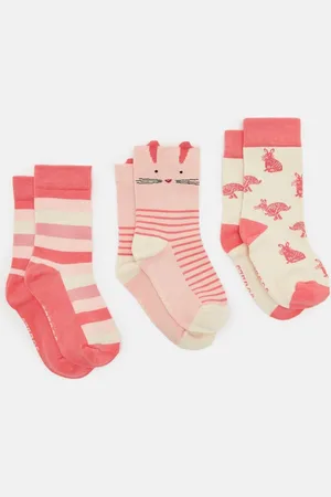 Joules Neat Feet verpakking van 3 meisjessokkenUK 6