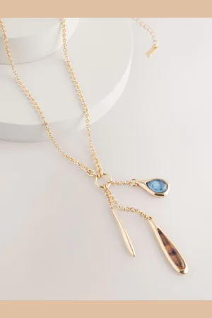 Next Resin Cluster Long Necklace Made With Recycled MetalsEén