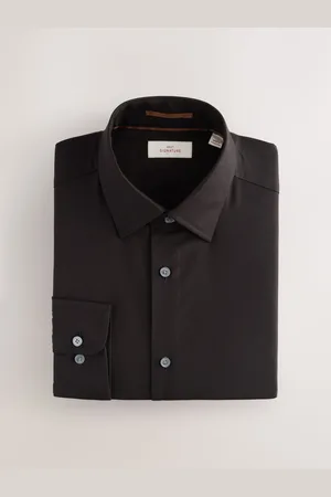 Next Signature 100% Cotton with Cutaway Collar Textured Shirt15in