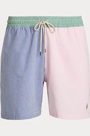 Ralph Lauren Traveler klassieke seersucker zwemshort met logo2X-Large