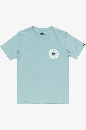 Quiksilver Youth Evo Roads End Short Sleeve Back Print Logo 100% Organic Cotton T-Shirt158164cm