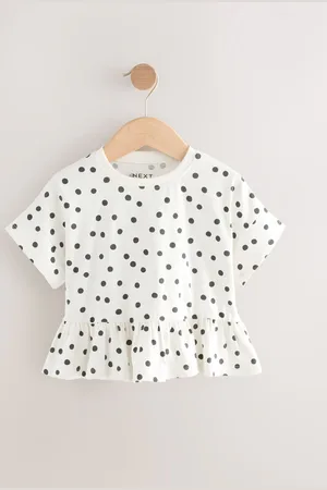 Next T-shirt met peplum en korte mouwen van 100% katoen (3 mnd