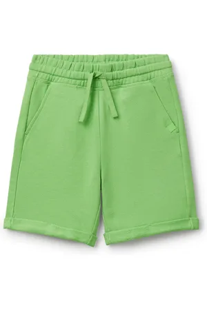 Benetton Bermudashorts van 100% katoen met logo en trekkoord voor jongens128134cm