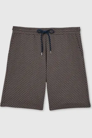 Reiss Ezra Geometric Jacquard Drawstring Shorts36r