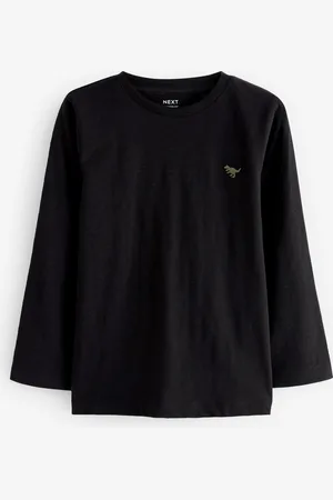 Next 100% Cotton Long Sleeve Plain T-Shirt (3mths-7yrs)9