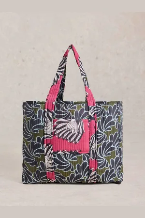 White Stuff Elaine Reversible Beach 100% Cotton Bageen