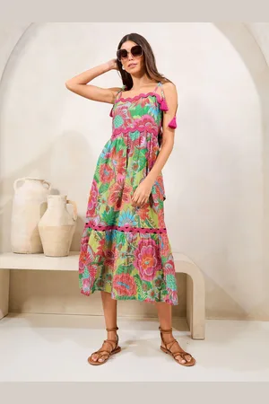 Lipsy London Ric Rac Trim Printed Cami Maxi Dress40