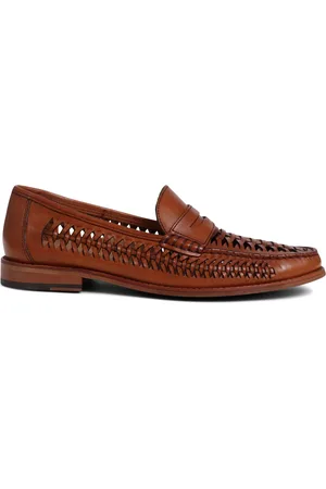 JONES BOOTMAKER Riverside geweven leren instappers voor herenEU 41 (UK 7)