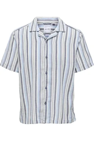 Only & Sons Revere Collar Stripe Shirtxlarge