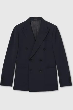 Reiss Dream Db Slim Fit Double Breasted Wool Blend Suit Blazer40r