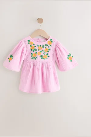 Next 100% Cotton Embroidered Blouse (3-16yrs)146152cm