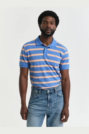 GANT Striped 100% Cotton Polo Shirtxlarge