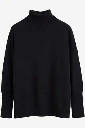 Chinti & Parker Relaxed Pure Cashmere Black jumpersSmall