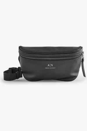 Armani Exchange Zwarte tas met logo en riemEén
