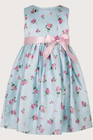 Monsoon Baby Ditsy Floral Prnt Satin Dress10