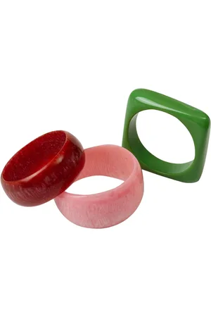 Bibi Bijoux Pink Chunky Bangles Seteen