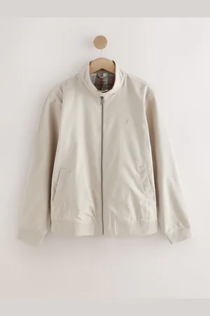 Next Regenbestendig Harrington jack met geruite voeringX-large