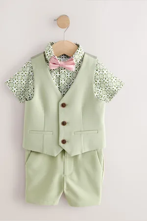 Next Waistcoat/Shirt/Shorts & Bow Tie Set (3mths-9yrs)7480cm