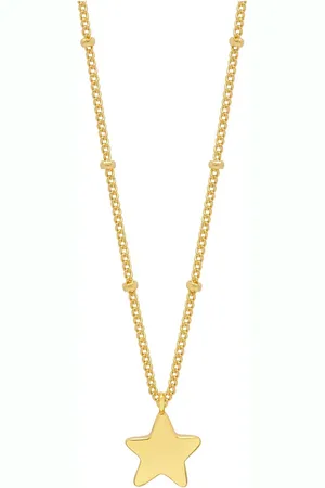 ESTELLA BARTLETT Hand Drawn Star Pendant On Beaded Chain Necklaceeen