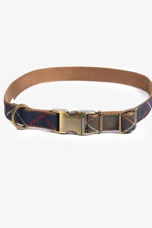 Barbour Klassieke geweven kraag met Schotse ruitL