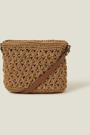 Accessorize Raffia Cross-Body BagEén