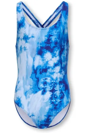 ONLY Blue Tie Dye Printed Swimsuit7