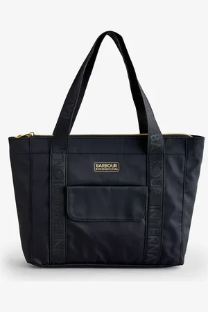 Barbour 100% katoenen Qualify zwarte shopperEén